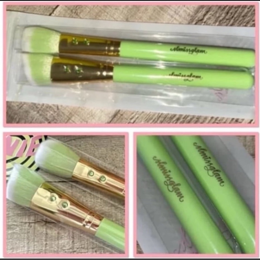 Slmissglam 2pc Face Brush Set